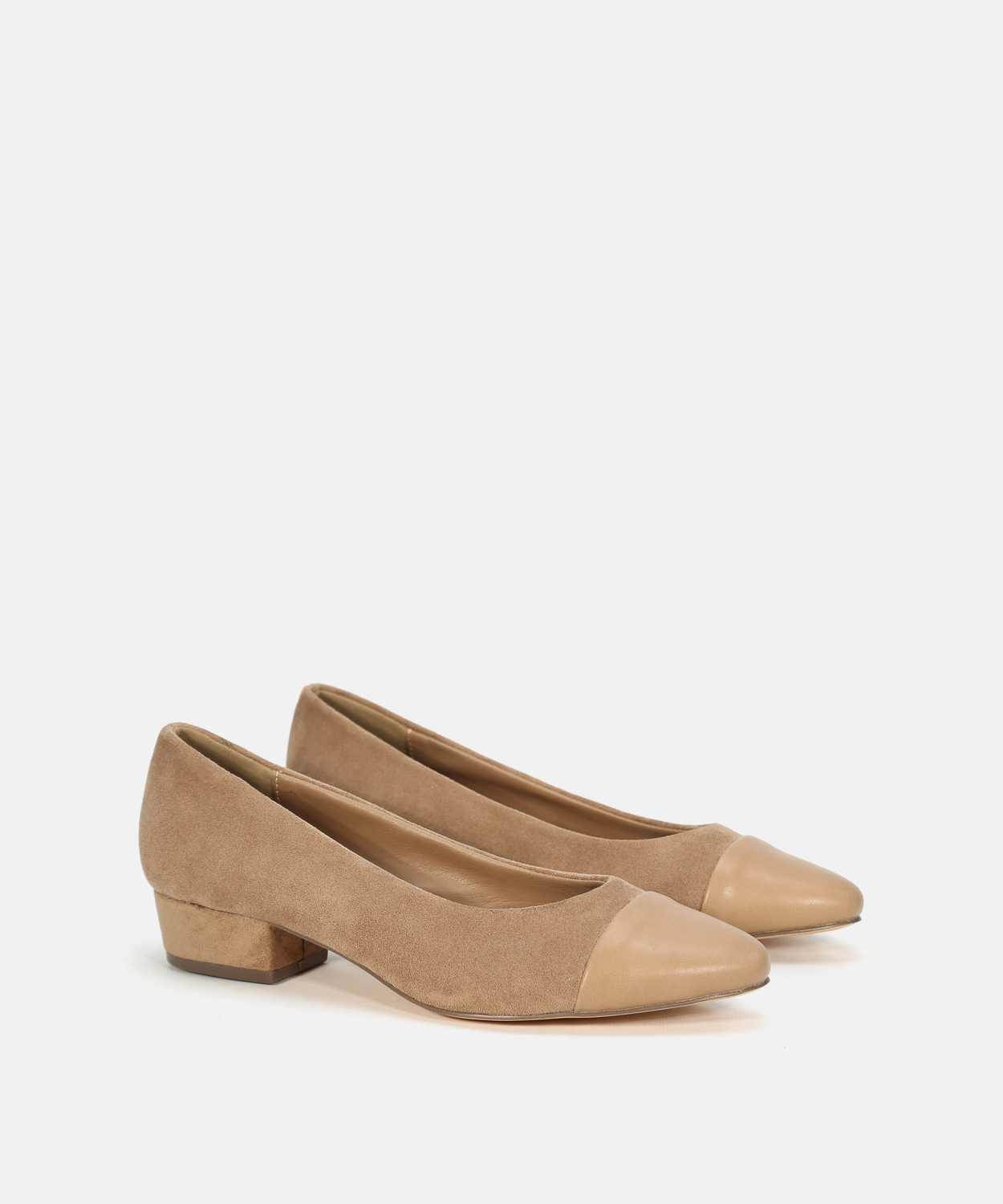 Sapatos salto biqueira combinada image number null